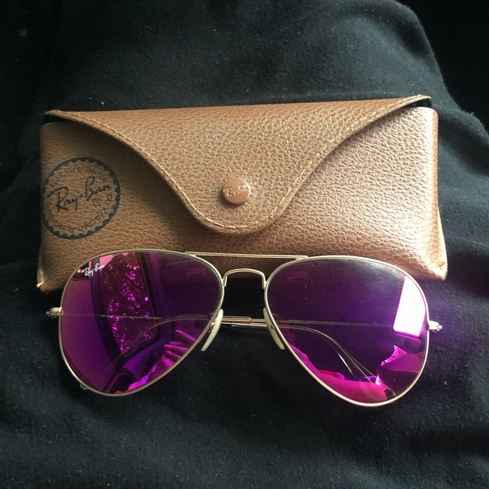 Pink Standard Rayban Aviators